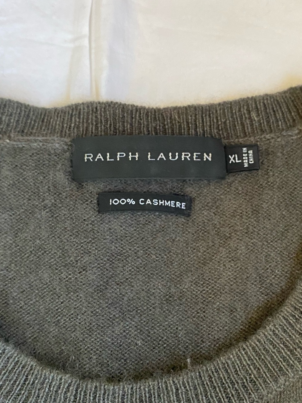 Ralph Lauren Men’s Grey 100% Crewneck Sweater XL Minimalist Quiet Luxury READ - Picture 7 of 16